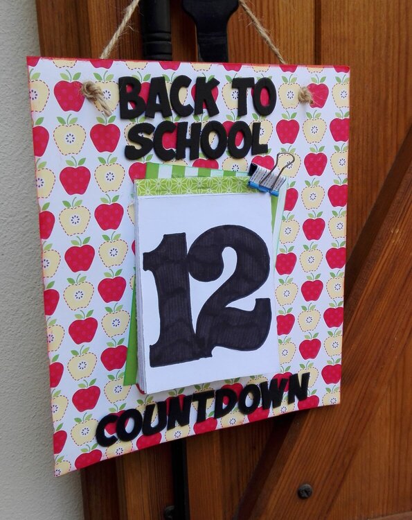 BACK TO SCHOOL COUNTDOWN