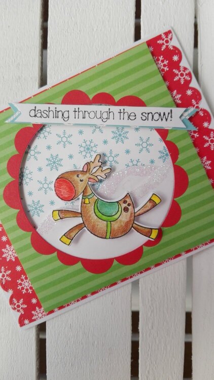 DASHING THROUGH THE SNOW CARD