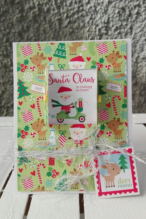 SANTA CLAUS IS COMING TO TOWN CARD