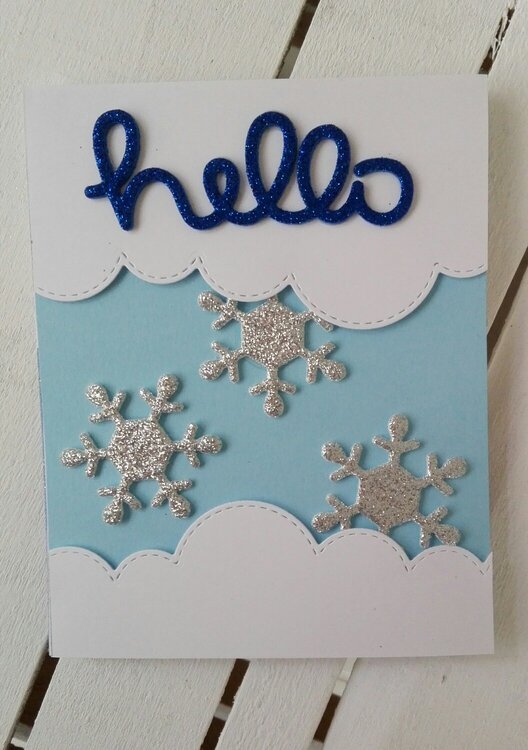 HELLO SNOWMEN CARD