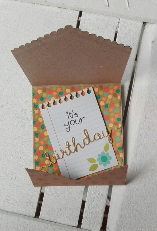 IT&#039;S YOUR BIRTHDAY FOLDED CARD