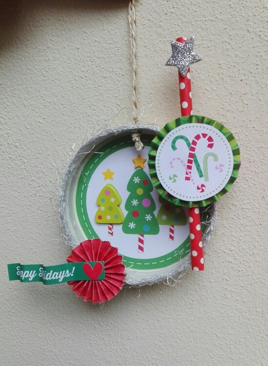 MASON JAR LID CHRISTMAS DECOR