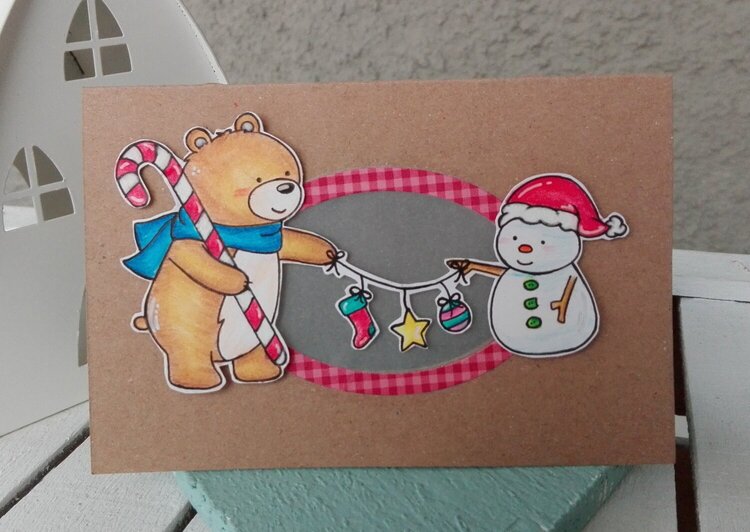 CHRISTMAS FOLDED CARD