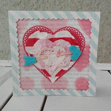 "VALENTINE'S HEART" CARD
