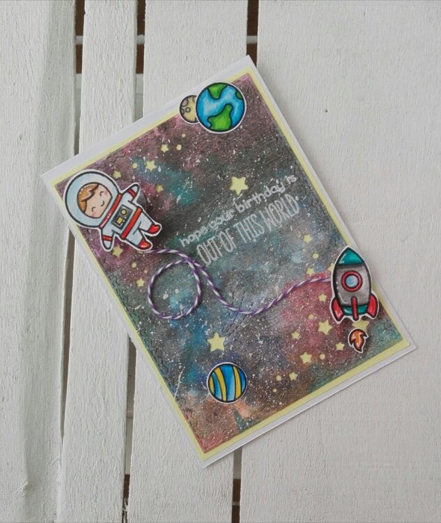 &quot;OUT OF THIS WORLD&quot; BIRTHDAY CARD