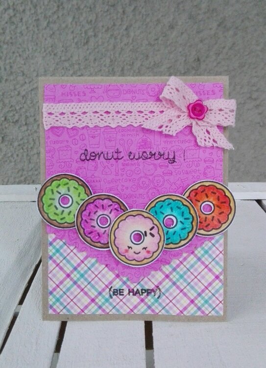 &quot;DONUT WORRY&quot;CARD