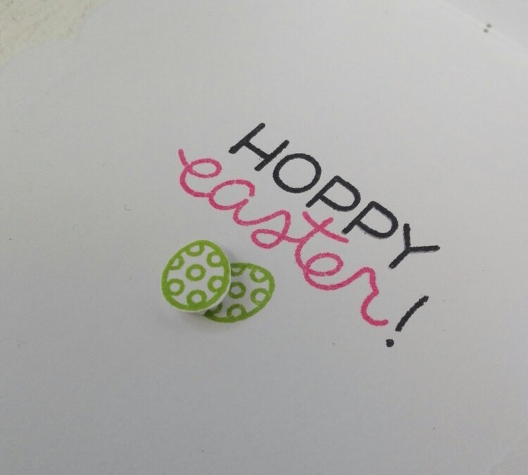 &quot;HOPPY EASTER&quot; CARD