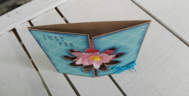 &quot;JUST FOR YOU&quot; GATE FOLD CARD