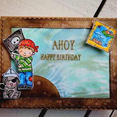 "AHOY" BIRTHDAY CARD