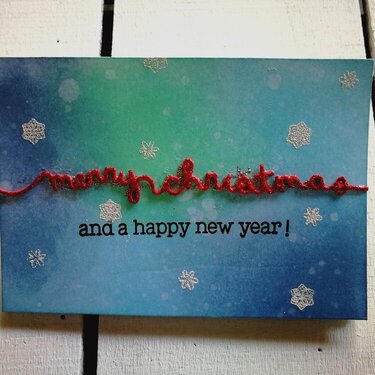 "MERRY CHRISTMAS" 3 FOLD CARD