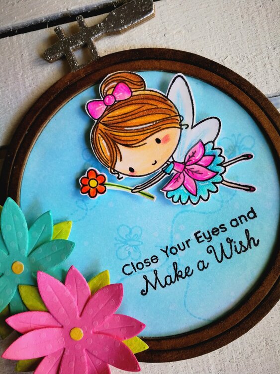 A &quot;FAIRY EMBROIDERY HOOP&quot; HOME DECOR