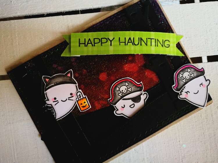 &quot;HAPPY HAUNTING&quot; CARD