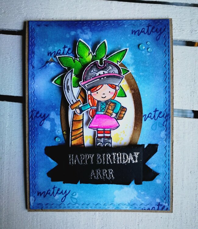 &quot;HAPPY BIRTHDAY&quot; CARD FOR LITTLE PIRATE