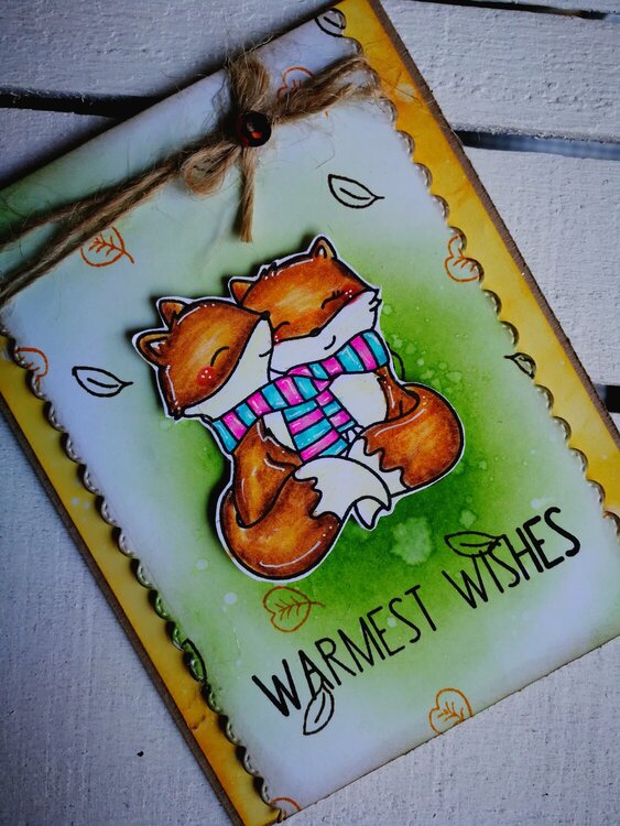 &quot;WARMEST WISHES&quot; CARD