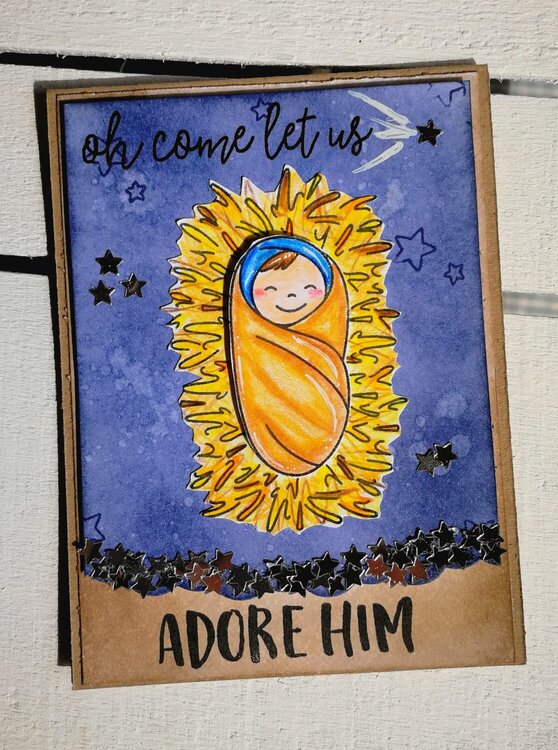 &quot;ADORE HIM&quot; CHRISTMAS CARD