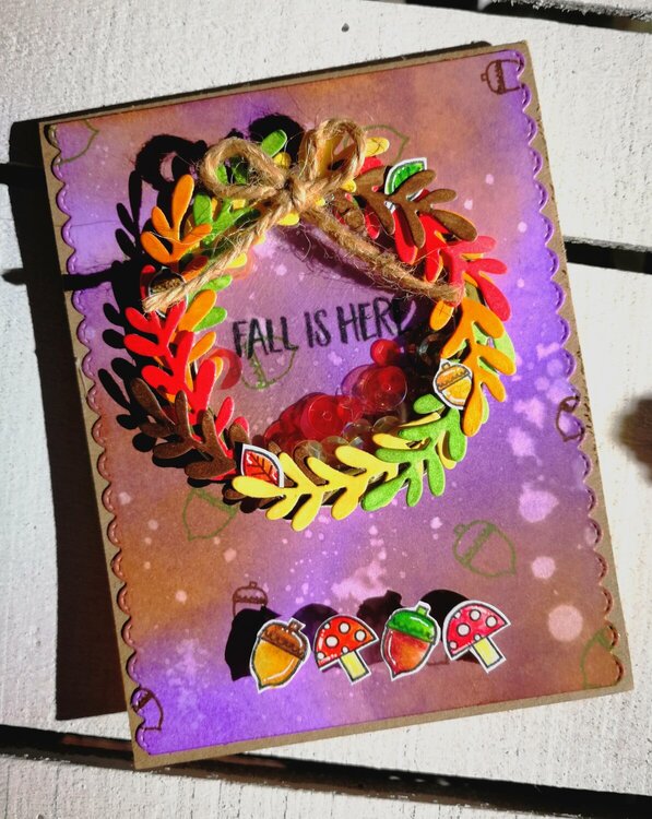 &quot;FALL IS HERE&quot; POP UP &amp; SHAKER CARD