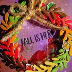 "FALL IS HERE" POP UP & SHAKER CARD