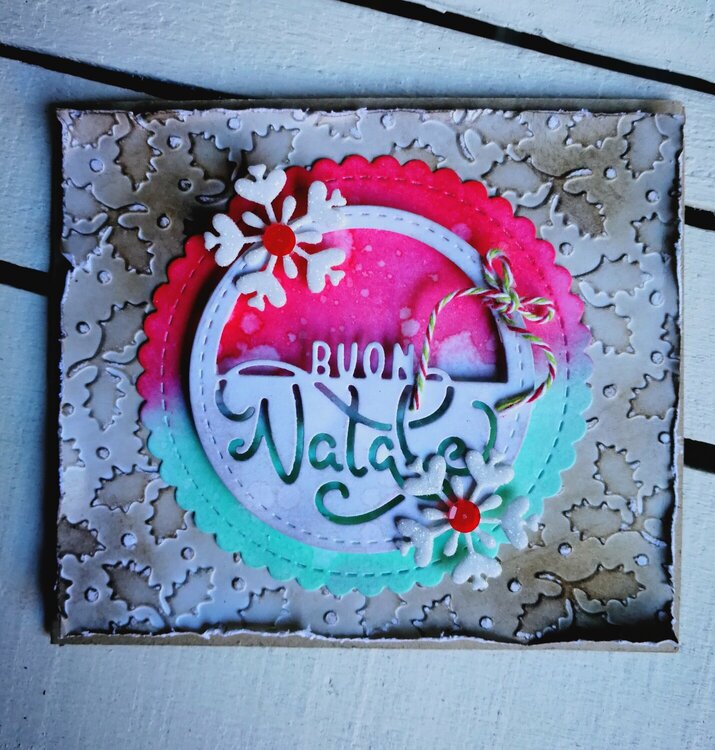 &quot;BUON NATALE&quot; SHABBY CARD