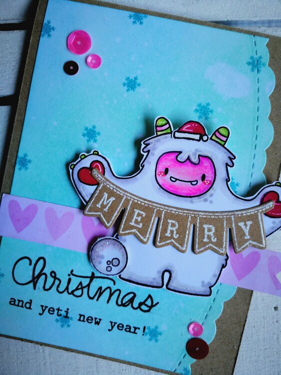 &quot;YETI MERRY CHRISTMAS&quot; CARD