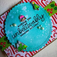 "UNBELIEVABLY MERRY CHRISTMAS" POP-UP CARD