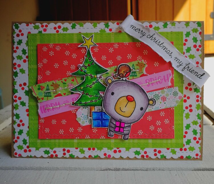 &quot;MERRY CHRISTMAS&quot;CARD FOR A DEAR FRIEND