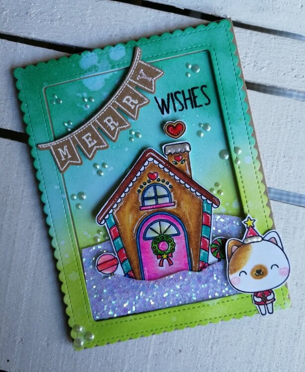 &quot;MERRY WISHES&quot; CARD