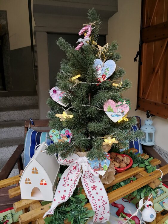 &quot;WOOD HEART TREE ORNAMENTS&quot;