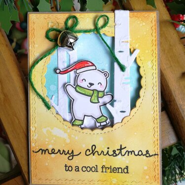 "MERRY CHRISTMAS MY FRIEND" CARD