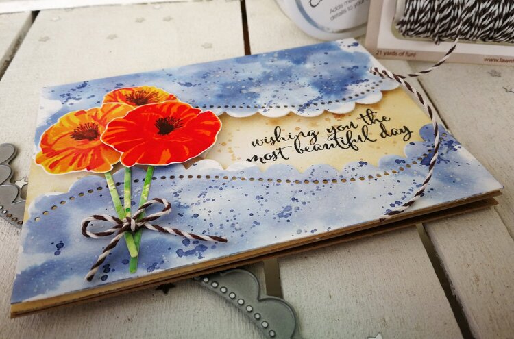 &quot;LAYERED POPPIES&quot; CARD