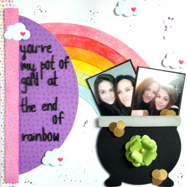 "You're my pot of gold" layout