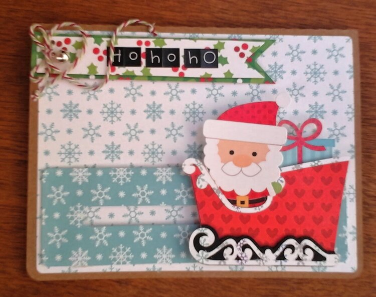 SANTA&#039;S SLEIGHT PENNY SLIDER CARD