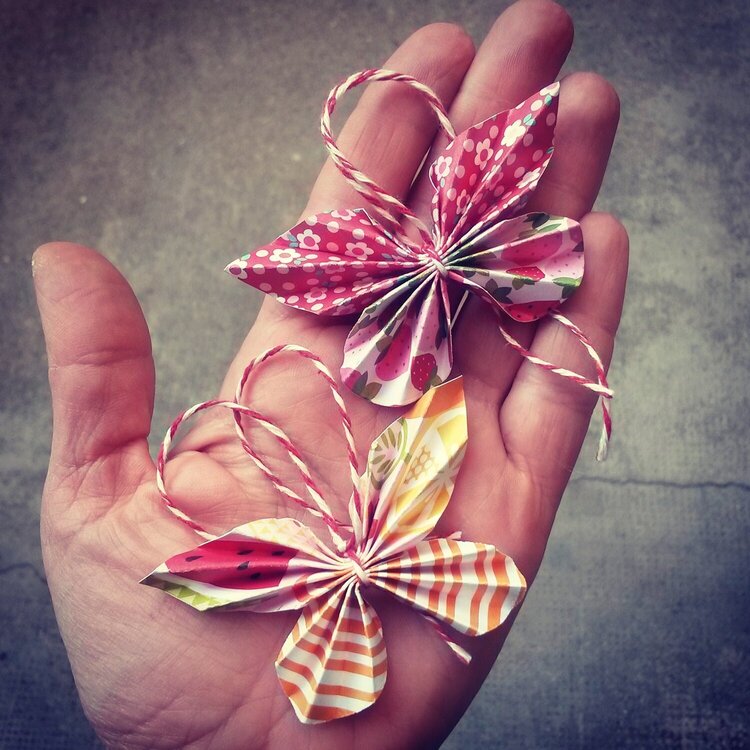 Paper Butterfly tags