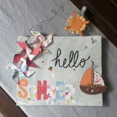 "hello SUMMER" sign