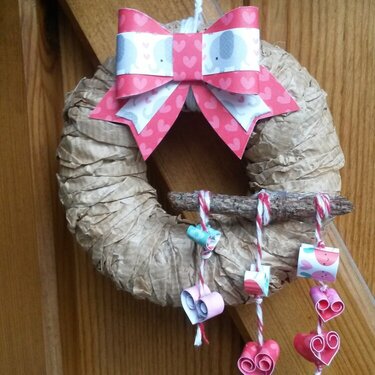 Valentines mini wreath