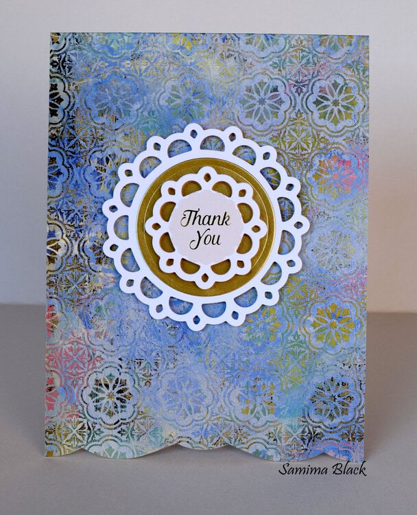 Blue Thank You Card Set.