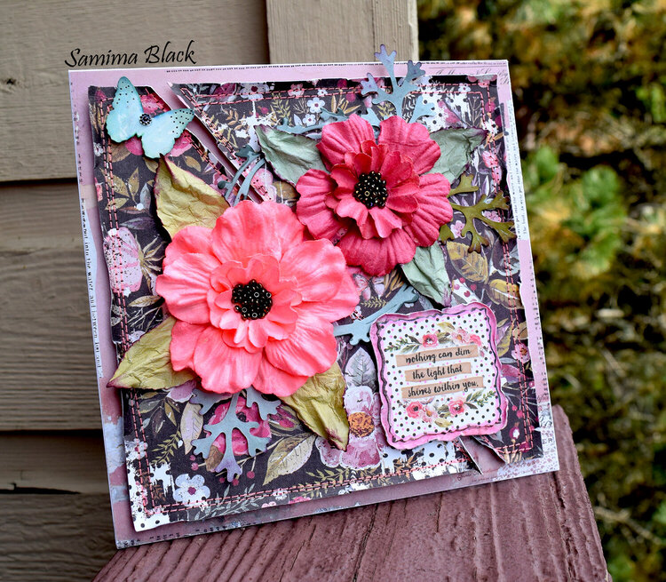 Prima Rossibelle Floral Card