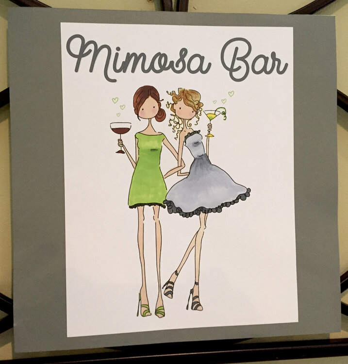 Mimosa Bar Wall Sign