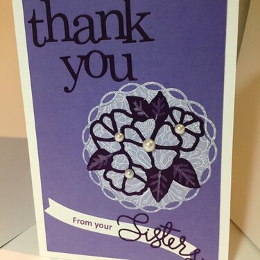 Thank You Card for Sorority Alumnae Chapter Outgoing President