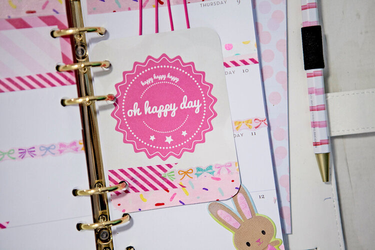 Bunnies Calendar Layout - Websters Pages Color Crush Planner