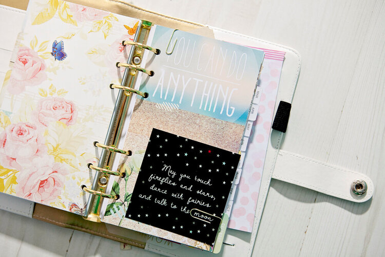 Using the Staying Inspired section in my Websters Pages Color Crush Planner