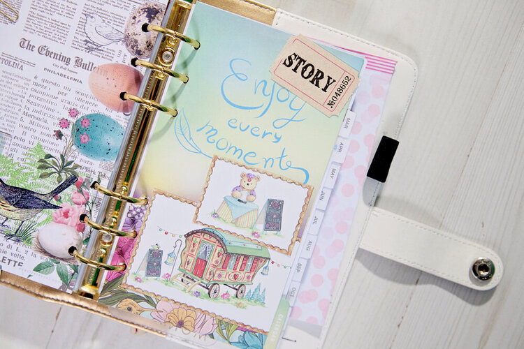 Using the Staying Inspired section in my Websters Pages Color Crush Planner