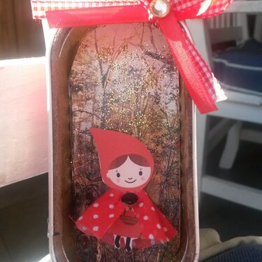 little red riding hood shadow box