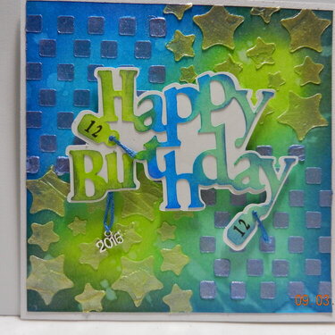 Mixed Media Birthday card