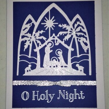 O Holy Night Christmas card