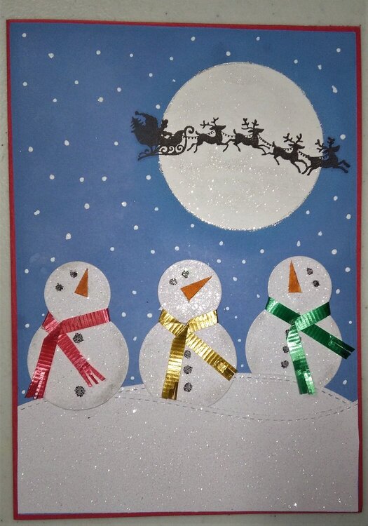 Snowmen Christmas card
