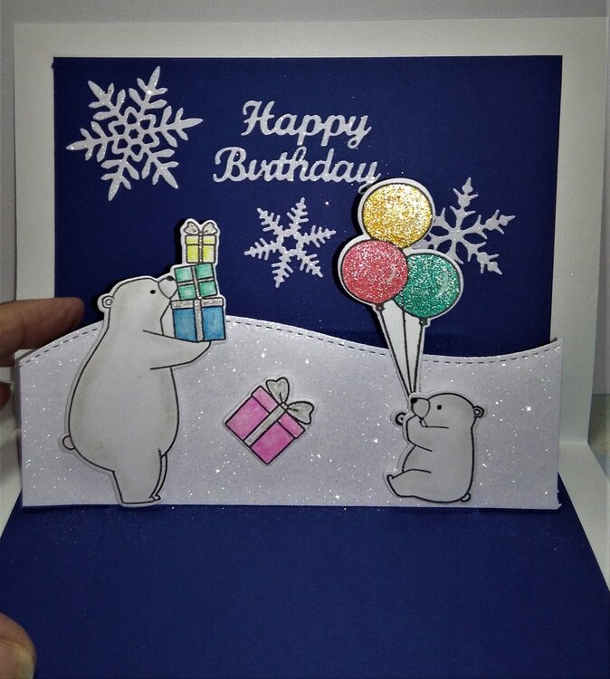 Birthday Wishes pop up card
