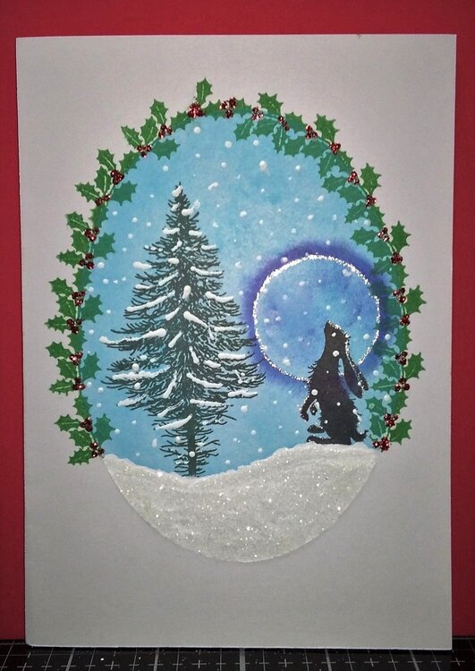 Christmas Snow card