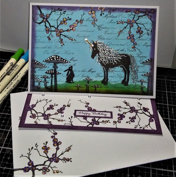 Lavinia Stamps Birthday Easel Card