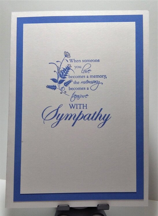 Sympathy Card- inside