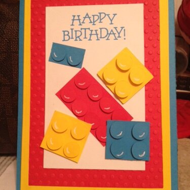 Lego Happy Birthday card